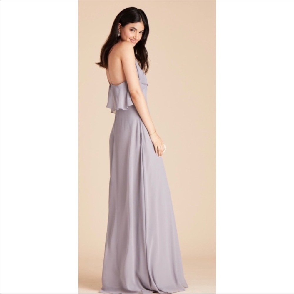 Bridesmaid/Prom/Evening Jules Chiffon Gown in Halter Style with Bust Flounce - Picture 2 of 12